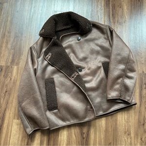 Light weight short coat, S size, Brown colour